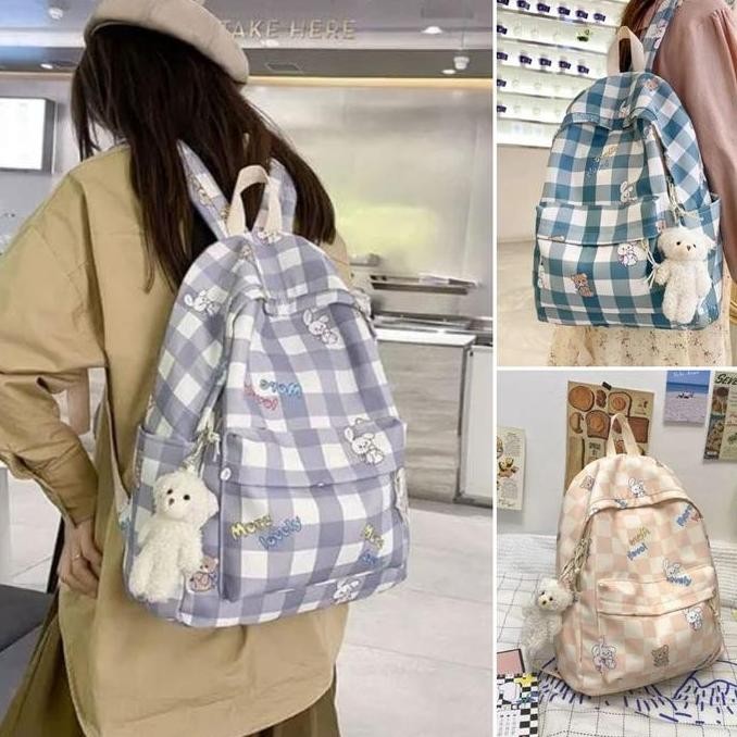 

Terjangkau Tas Ransel Anak Remaja Perempuan Impor Kotak Kotak Korean Style