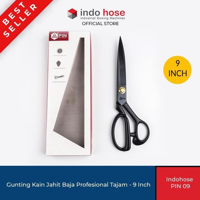 

Indohose PIN 09 Gunting Kain Jahit Baja Profesional Tajam - 9 Inch