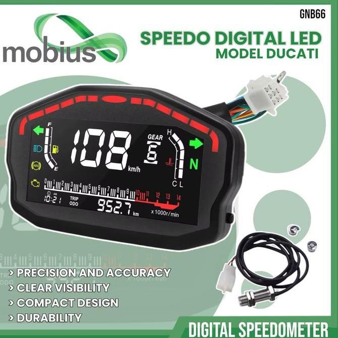 Speedometer Speedo Led Digital Ducati Koso Rx3N Universal
