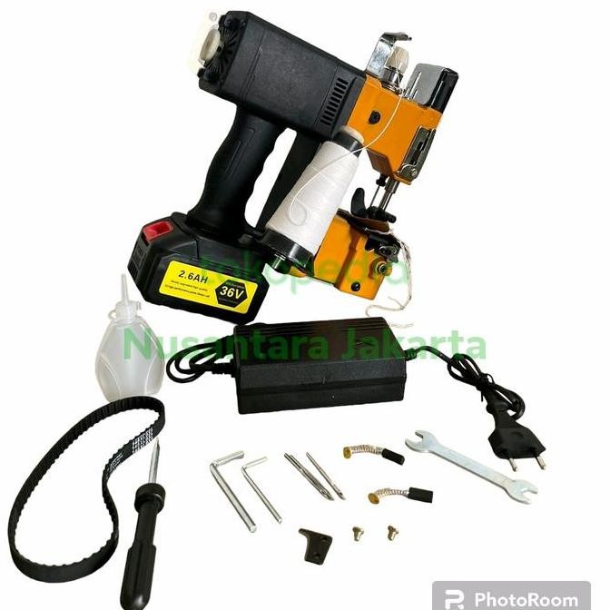 Mesin Jahit Karung Beras GK 9 Baterai Goni Semen Cordless ORI