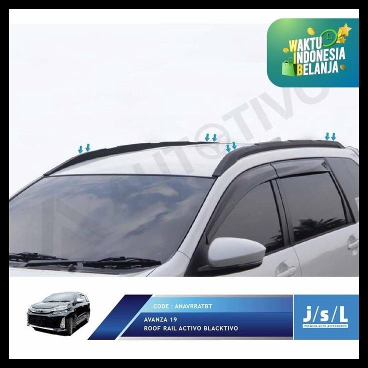 TERBARU JSL ROOF RAIL AVANZA XENIA VELOZ 2019 MODEL ACTIVO BLACKTIVO 