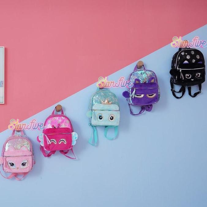 

Spesial Tas Ransel Sequin Animal With Fur Starfive