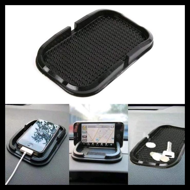 TERMURAH DUDUKAN HP ANTI SLIP DASBOARD STICKY PAD HP CARD COIN MOBIL 