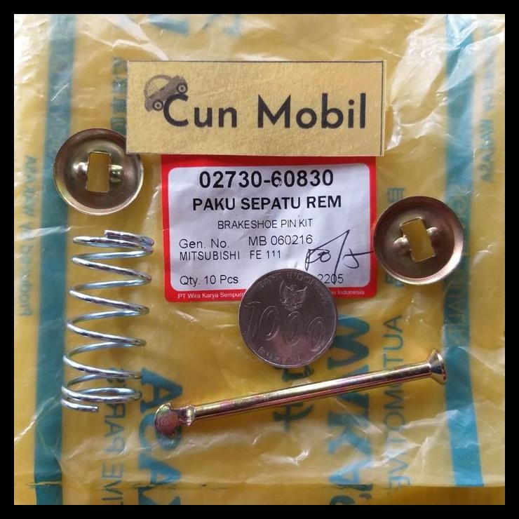 DISKON PAKU PIRODO PIN KIT BRAKE SHOE FE111, PS100 PANJANG 63 MM WKS 