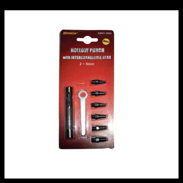 

GRATIS ONGKIR KRISBOW HOLLOW PUNCH 2-5MM 6PCS WITH HEAD KW0103804 !!!!!