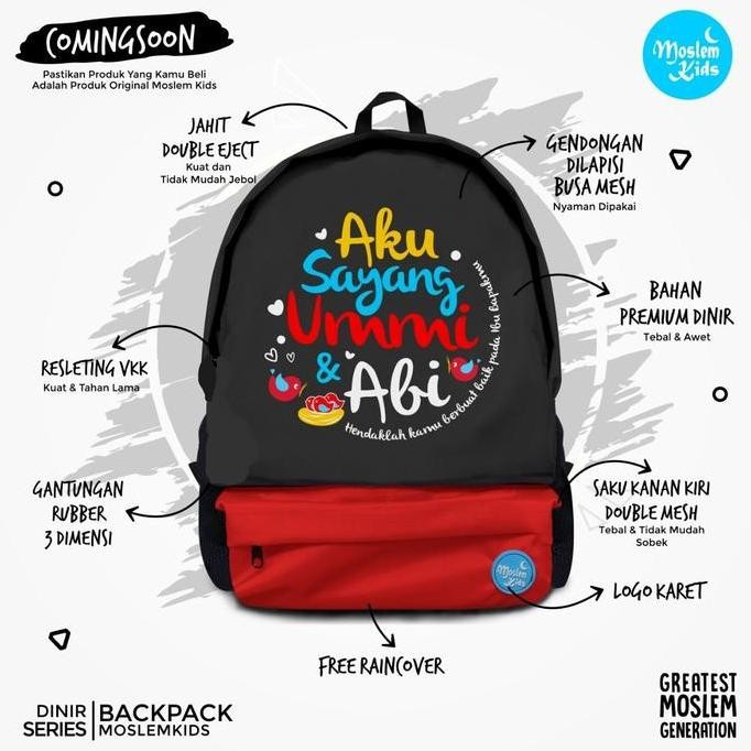 

Spesial Tas Ransel Sekolah Anak Paud Tk Sd Laki-Laki Karakter Cowok Umi Abi