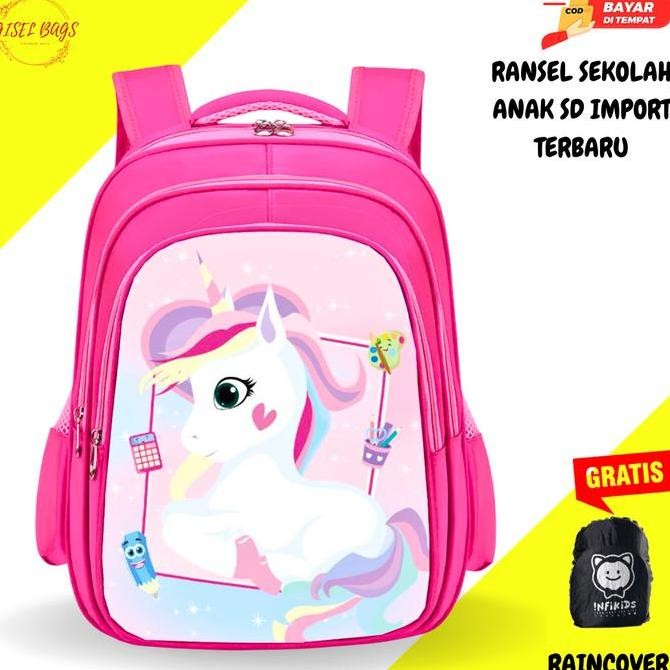 

Diskon Tas Sekolah Anak Perempuan Sd Produk Import Sudah Gambar Timbul 3D Berkualitas Waterproof