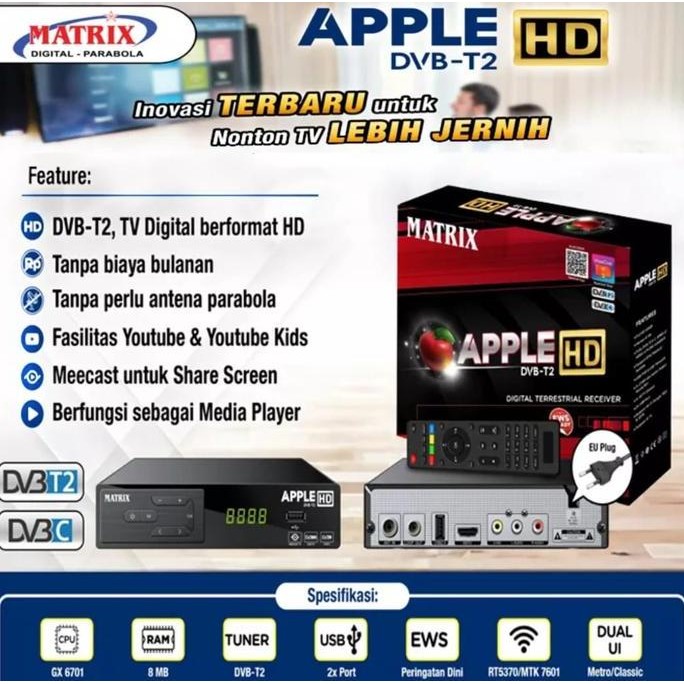 TERBARU - Set Top box tv digital freebox DVB T2 Full HD- STB FreeBOX READY STOCK