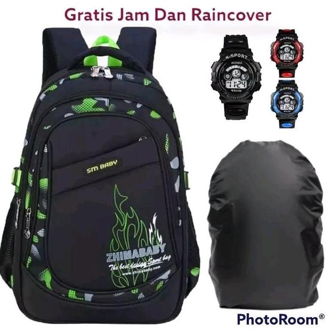 

Spesial Tas Ransel Zhimababy Tas Anak Sekolah Sd Smp Anak Laki Laki Gratis Jam Tangan Dan Raincover