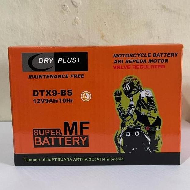 Aki Motor Kawasaki Ninja 250Fi, Ninja 250R Ytx9-Bs Dryplus Aki Kering