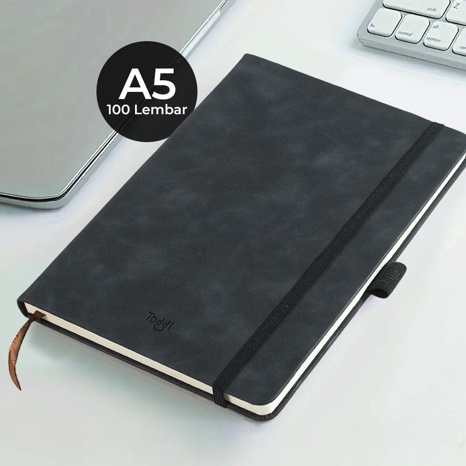 

Toddi Buku Jurnal Hardcover Notebook Diary A5 70Gsm 200 Halaman Karet Bisa Custom Nama Dan Logo
