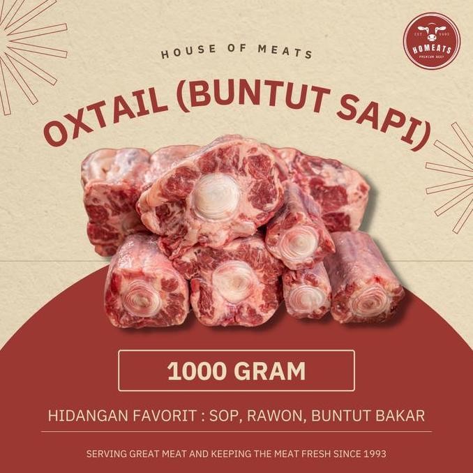 

Daging Buntut Sapi Segar (Fresh) 1000 Gram Murah