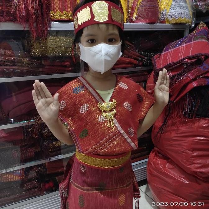 baju adat batak anak perempuan/ etnik sumatera utara - remaja LS