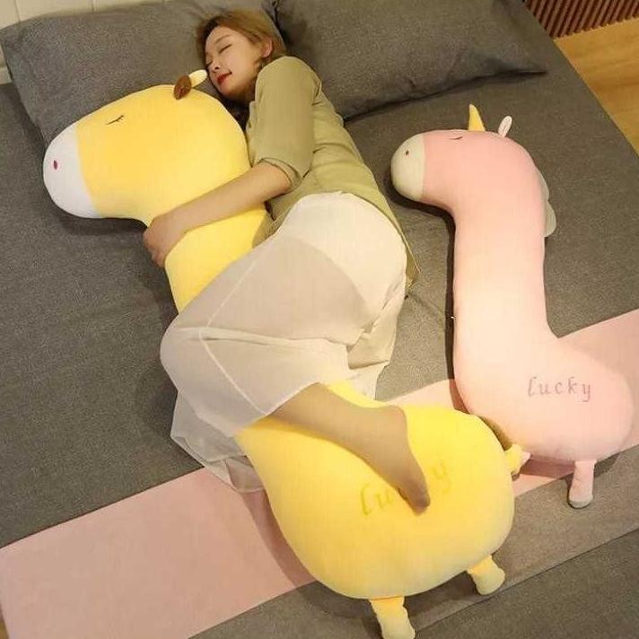 Guling unicorn super jumbo 120cm bahan plush halus dan lembut