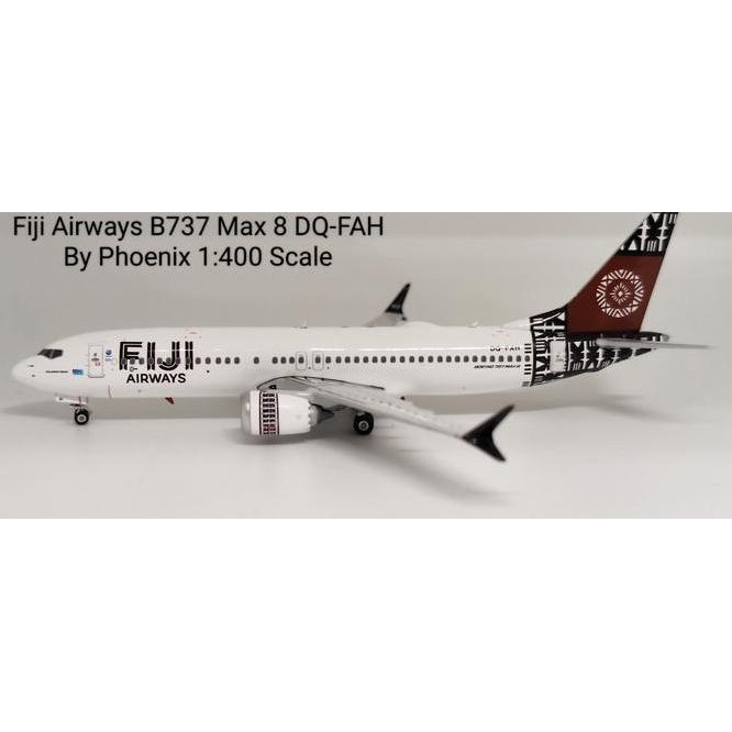Fiji Airways B737 Max 8 Dq-Fah By Phoenix 1:400 Scale