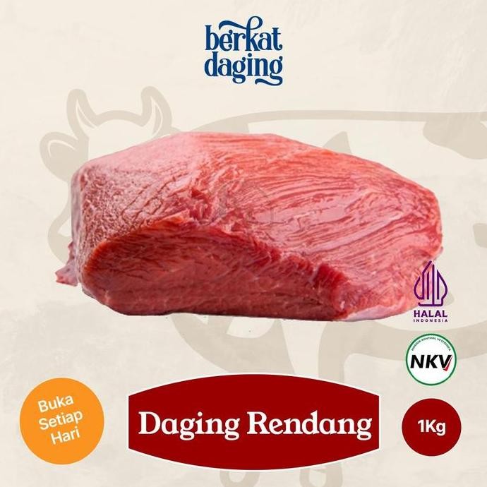 

Daging Sapi 1Kg Rendang Empal Gepuk Frozen Import Beef - Berkat Daging