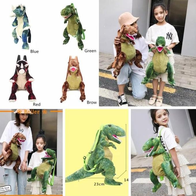 TAS KARAKTER DINO / TAS DINOSAURUS / TAS RANSEL ANAK / TAS BONEKA DINO