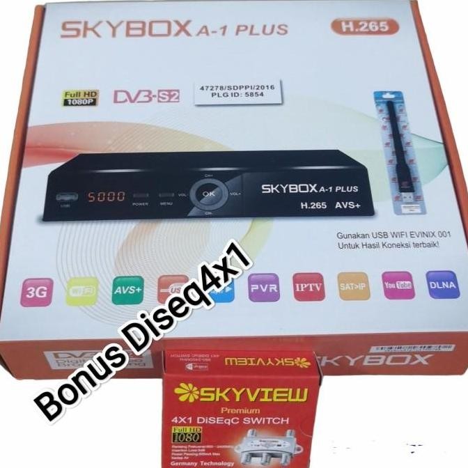 Terlaris Receiver - Skybox A1 Plus Avs H265