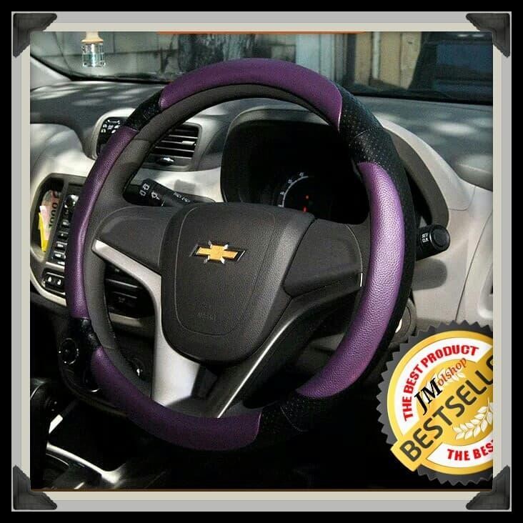 TERBARU SARUNG STIR CHEVROLET SPIN BIRU 