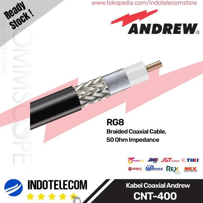 Terlaris Kabel Coaxial Rg8 Andrew Cnt-400 50 Ohm Cnt400 Rg-8 Ori New