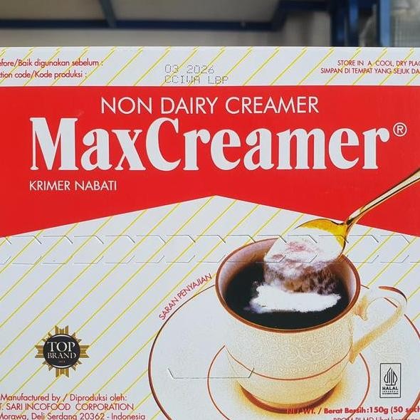

Max Creamer Sachet 50 X 3G Krimer Sachet Max Creamer Krimer Bubuk Sachet Max Creamer