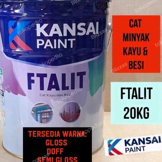 TERLARIS  FTALIT 20kg Super White 731 Ftalit 20 kg Warna Gloss Doff Semi Gloss Ftalit Pabrik Kansai 