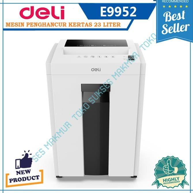 TERLARIS  Penghancur Kertas DELI E9952 - Paper Shredder DELI E9952