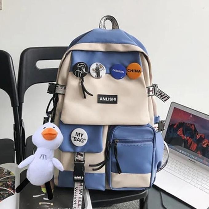 

Diskon Tas Ransel Terbaru Tas Sekolah Anak Cewek Cowok Unisek Tas Punggung Wanita Pria Kapasitas Besar Muat Banyak Ruang Tampilan Depan Ada Pin Fashion