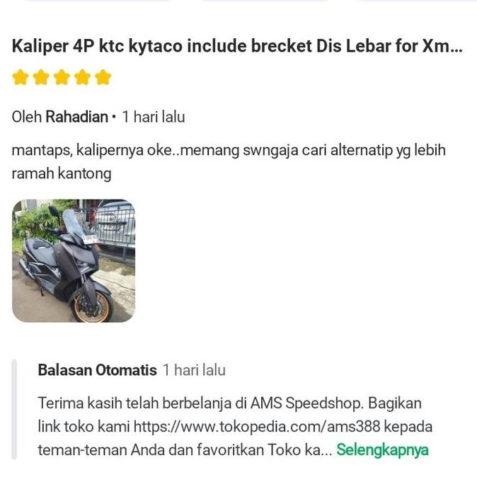 Kaliper 4P dan 2P ktc kytaco include brecket for Xmax