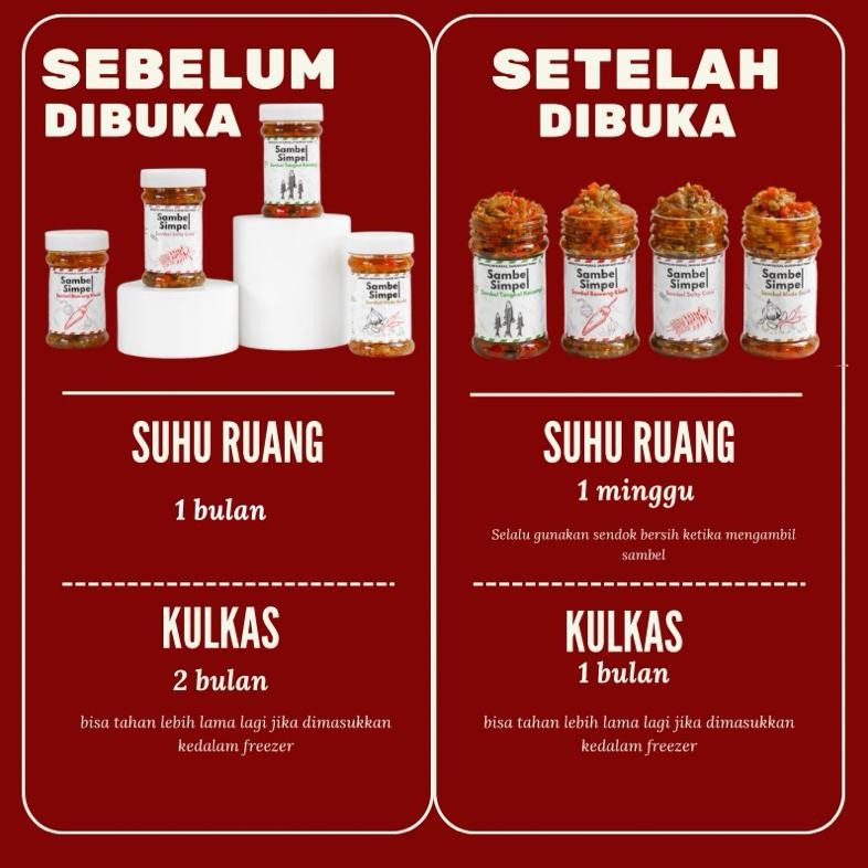 

SambelSimpel - Rill Horeca Pack - Bawang / Salty Cumi / Tongkol Kemangi / Mede Gurih