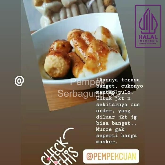 

Cri Pempek Ikan Tenggiri Palembang Isi 30 Pcs