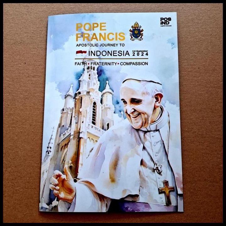 

BEST DEAL PRANGKO INDONESIA. EDISI KHUSUS. POPE FRANCIS APOSTOLIC JOURNEY TO INDONESIA 3-6 SEPTEMBER 2024. FAITH FRATERNITY COMPASSION. PRESENTATION PACK BERISI PRANGKO FULLSHEET DAN 2 LEMBAR SS TANPA PERFORASI DAN 2 KARTUPOS !