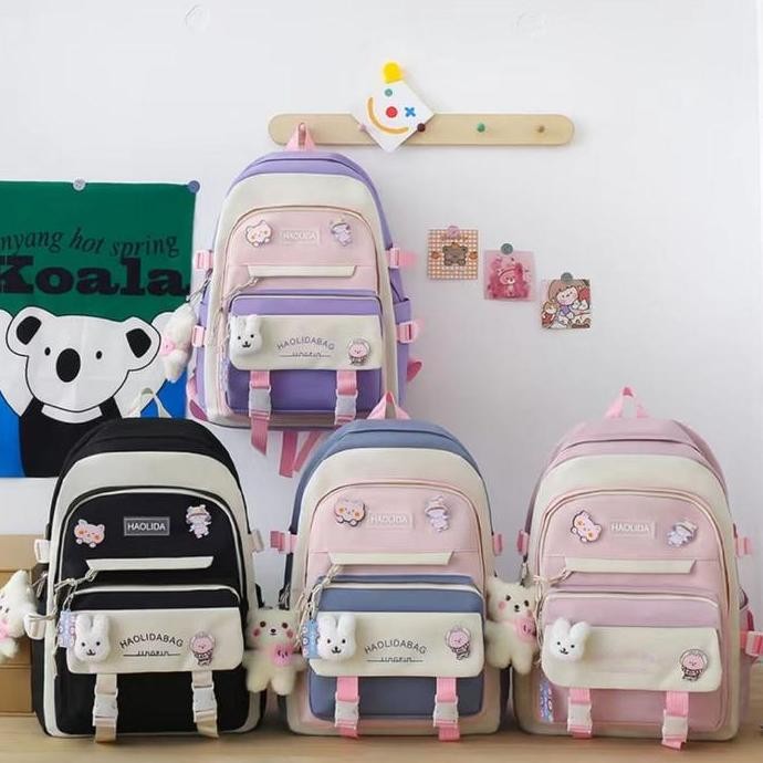 

Terjangkau Cod&Ready Tas Sekolah Anak Perempuan 5In 1 Tas Ransel Anak Tas Korea Fashion Tas Anak Sd Smp Sma Backpack Globalshop2008