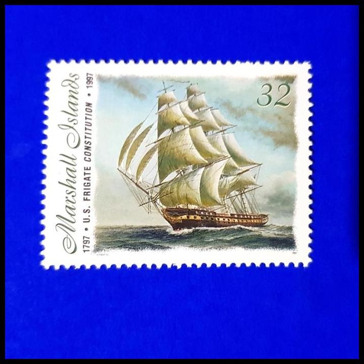 

HOT DEAL PERANGKO/PRANGKO KAPAL. U.S. FRIGATE CONSTITUTION 1787-1997 !!!!!!