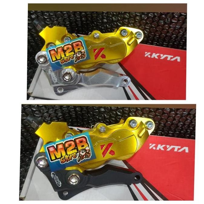 Kaliper pala babi depan Ktc Kyta kytaco 4P 4 piston KIRI B260 mm Vario 110 125 150 Beat fi Scoopy Ge