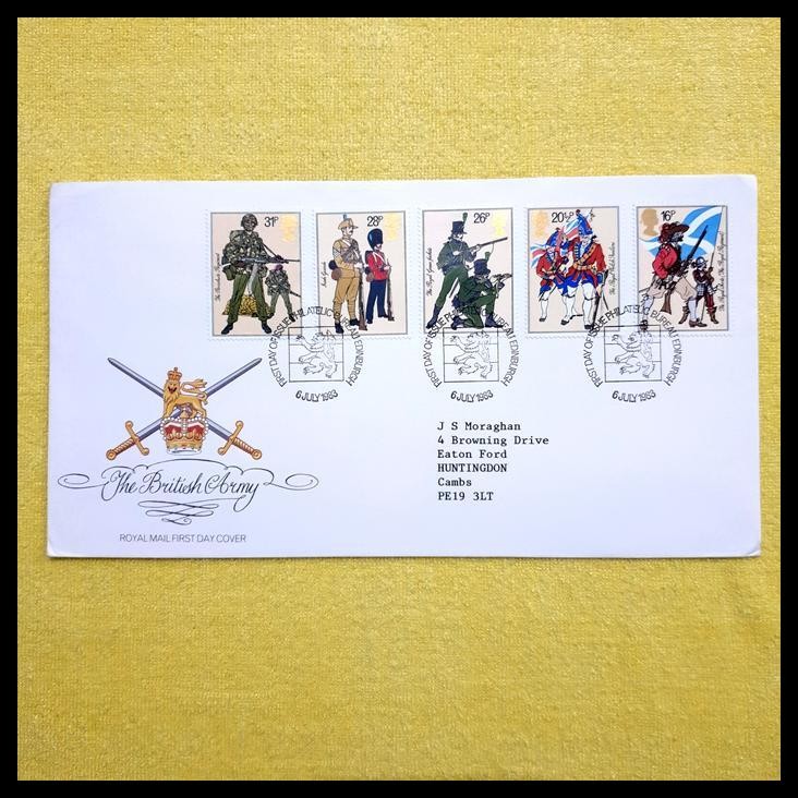 

HOT DEAL PRANGKO INGGRIS 1983. FDC TENTARA INGGRIS ~ THE BRITISH ARMY