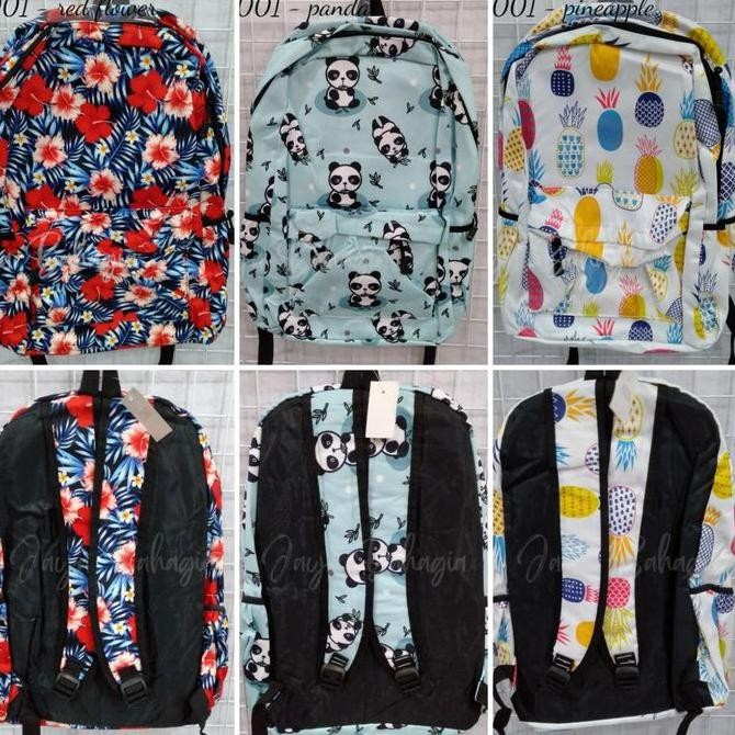 

Miliki Ransel Wanita Import Colourful Tas Sekolah Anak Remaja Perempuan 6001