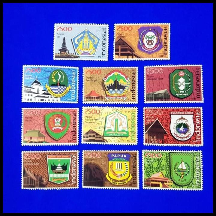 

BEST DEAL PERANGKO/PRANGKO INDONESIA. SERI LAMBANG PROPINSI. SERI 1. 2008 !!!!!