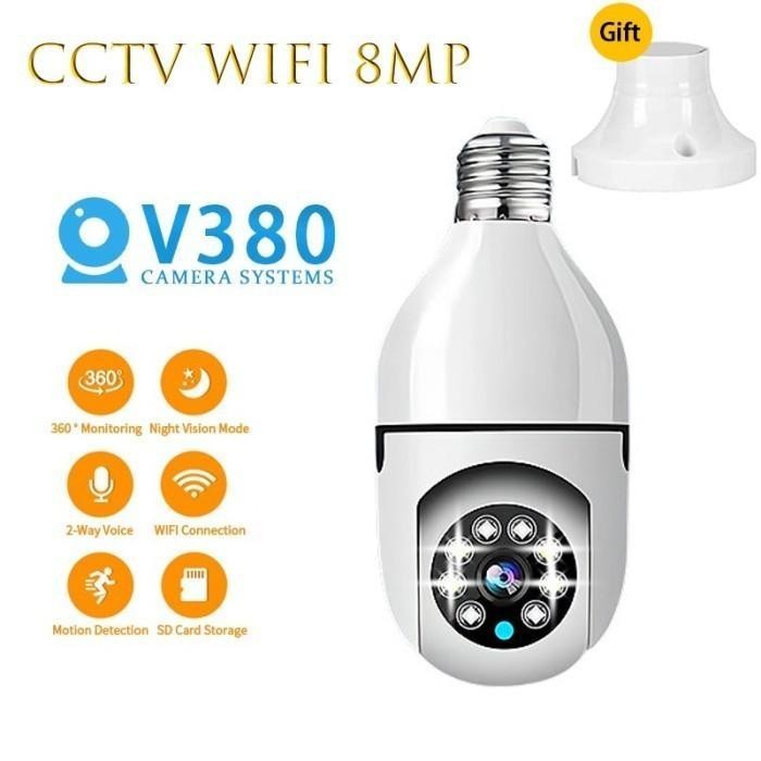 Ms Cctv Hd 8Mp 360 Ptz V380 / V-380 Pro Cctv Kamera Cctv Ip Camera Wifi