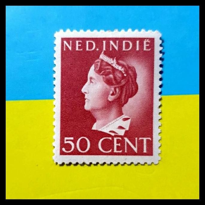 

GRATIS ONGKIR PRANGKO NED INDIE N-44. 1941. RATU WILHELMINA 50 CENT !!!!!!