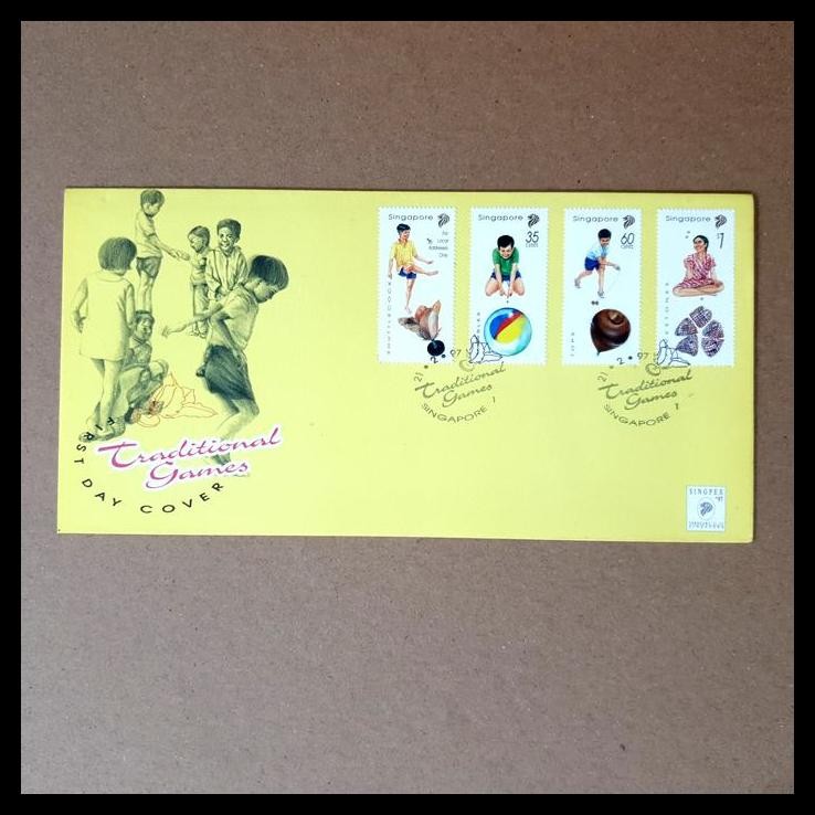 

GRATIS ONGKIR PRANGKO SINGAPORE. FDC ALAT PERMAINAN ANAK TRADISIONAL ~ TRADITIONAL GAMES !!!