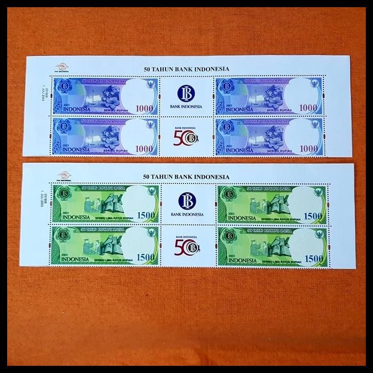 

DISKON PRANGKO INDONESIA. 50 TAHUN BANK INDONESIA. BLOK 4 DENGAN GUTTER !!!!!!