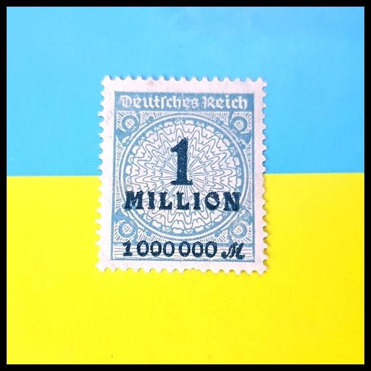 

TERMURAH PRANGKO/PERANGKO JERMAN 1928. MASA HYPERINFLATION, 1 000 000 MARK !!!