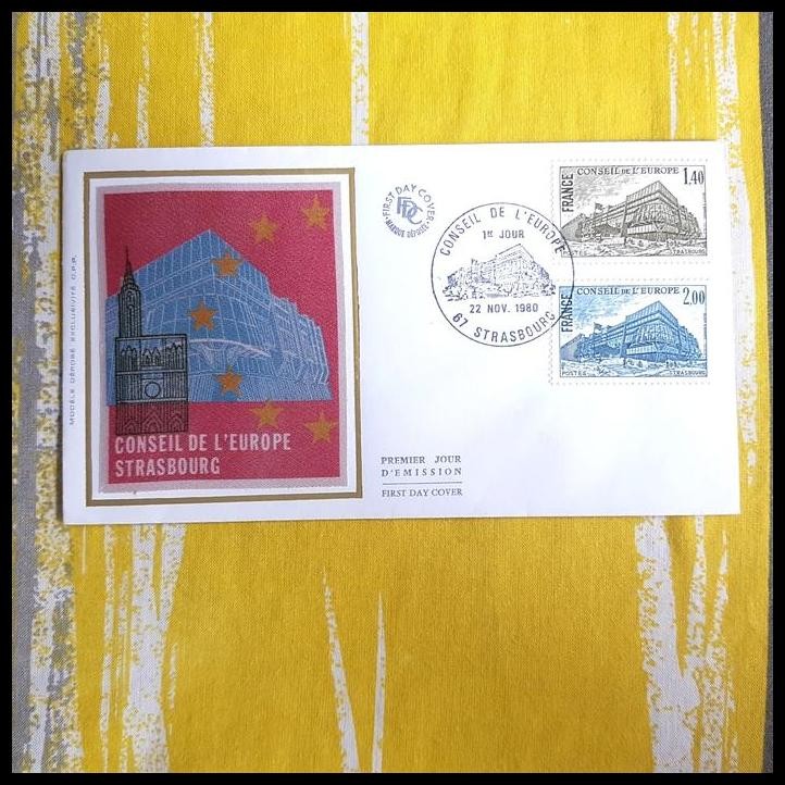 

GRATIS ONGKIR PRANGKO PRANCIS/FRANCE. FDC "CONSEIL DE L'EUROPE STRASBOURG" !!!!!