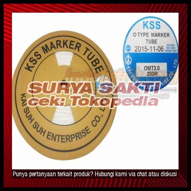 

TERBARU MARKER TUBE KSS OMT 3.0 200MTR/ROLL PUTIH !!