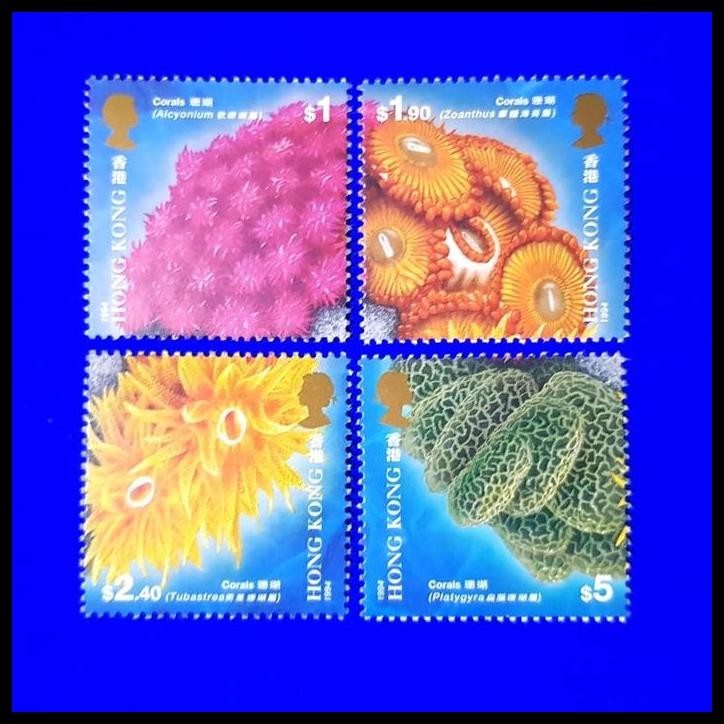 

TERMURAH PRANGKO/PERANGKO HONG KONG. 1994. CORALS/TERUMBU KARANG. SET LENGKAP !!!