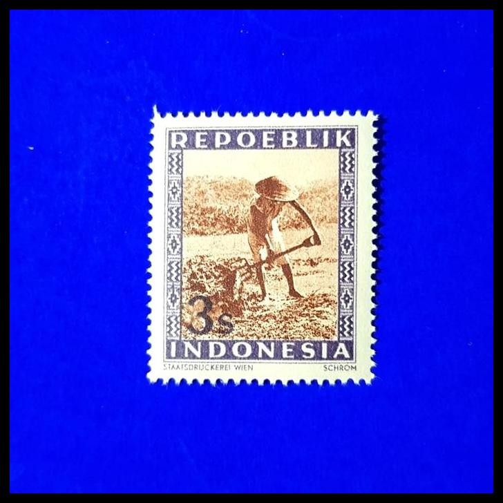 

DISKON PERANGKO INDONESIA CETAKAN WINA. 1948. 3 SEN, PETANI BEKERJA DI SAWAH !!!