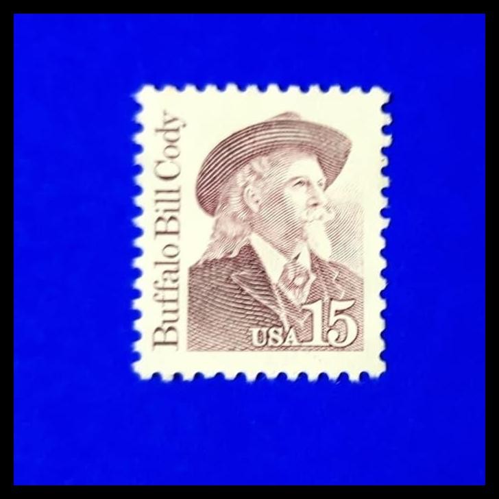 

HOT DEAL PERANGKO/PRANGKO AMERIKA. 1988 15C GREAT AMERICANS: BUFFALO BILL CODY !!