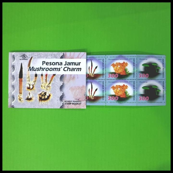 

DISKON PRANGKO INDONESIA 1999. BOOKLET PESONA JAMUR MUSHROOMS' CHARM !!
