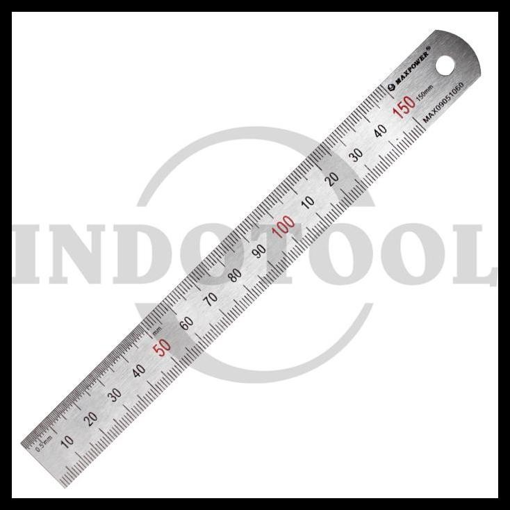 

BEST DEAL METRIC STEEL RULER 6" (150MM) MAXPOWER !!!!!